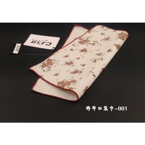 Pocket square dress mens small square chest scarf Korean version European and American style cotton small square scarf