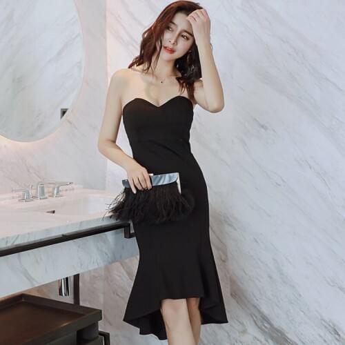 2021 Summer Dress New Womens Sexy Wrapped Chest Slim Slim Fishtail Dress Tube Top Dovetail Dress