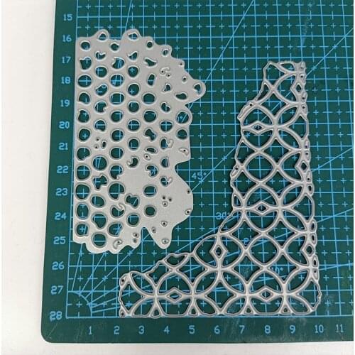 Metal Cutting Dies Corner Net DIY Stencil Scrapbooking Photo Album Embossing Paper Card Making Decor 2021 Punch Template