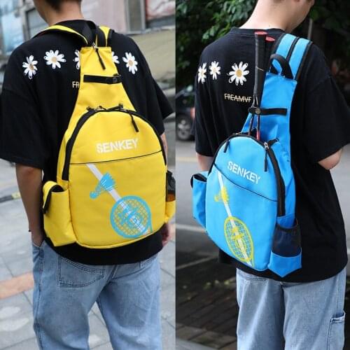 Fashion Chest Bag Tennis Racket Bag Waterproof Horizontal Bag Women‘s Single Shoulder Bag Travel Sports Large Capacity Backpack