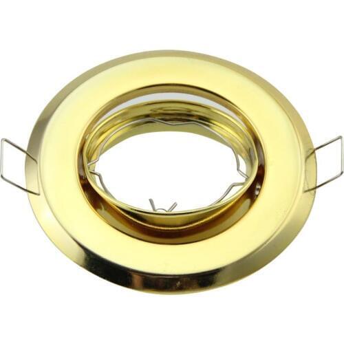 Cheaper Led Ceiling Spotlight 90-260V Golden Color Recessed Led Ceiling Fittings GU10/MR16 Lighting Fixtures