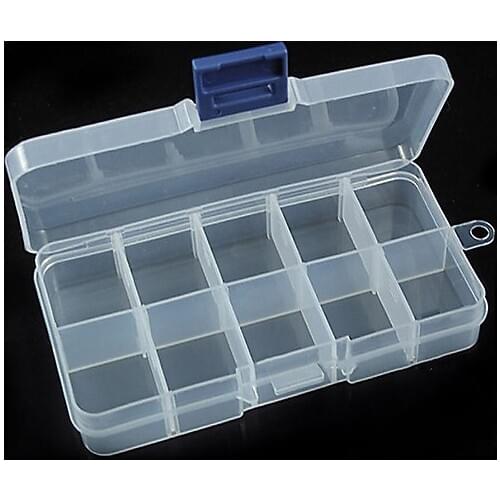 NEW 10 Small Compartment Storage Cases Box for Nail Art Tips Jewelry holder BHYF
