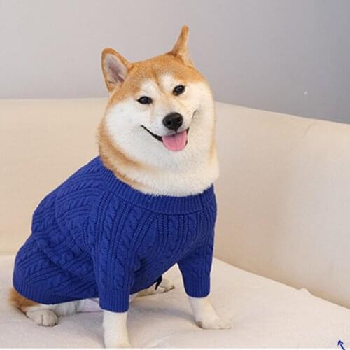 Shiba Inu Clothes Winter French Bulldog Clothing Sweater Schnauzer Corgi Bichon Poodle Pug Dog Costume Outfit Garment Dropship