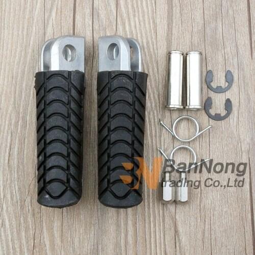 Motorcycle Front Foot rests Foot pegs For Kawasaki NINJA250R 300 ER6F ER6N ZRX400 ZRX1100 ZRX1200 Z750 Z1000