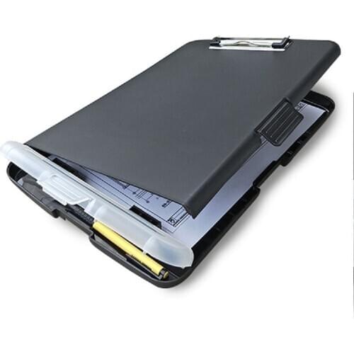 Plastic Clipboard with Box clipboard with Storage A4 for Writing Memo School Office