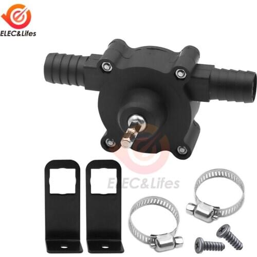 Portable Electric Drill Pump Diesel Oil Fluid Water Pump Mini Hand Self-priming Liquid Transfer Pumps Home Garden Outdoors