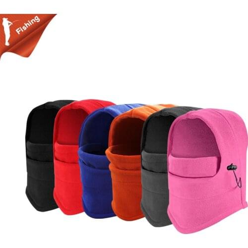 Fishing Hat New Outdoor Winter Fishing Warm Bib Hat Windproof Multifunctional Bicycle Headwear Seamless Fishing Hat