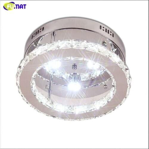 FUMAT LED Ceiling Light Luminaria Crystal Ceiling Lighting Fixtures Lustre Aisle Ceiling Lamps For Living Room Lights