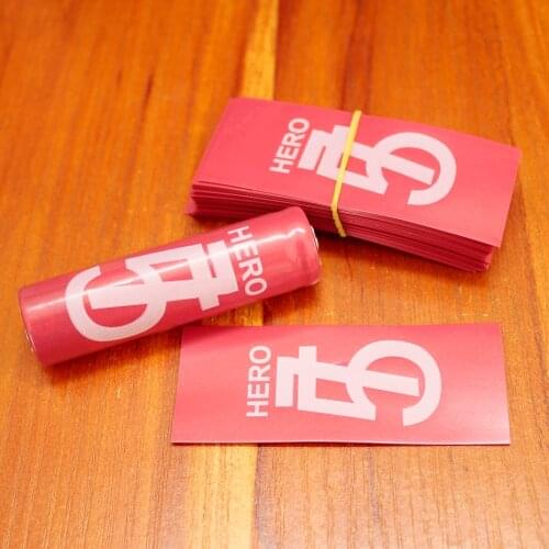 100pcs/lot Lithium Battery Encapsulation Sleeve 18650 Battery Special PVC Plastic Heat Shrinkable Sleeve Insulation Shrink Film