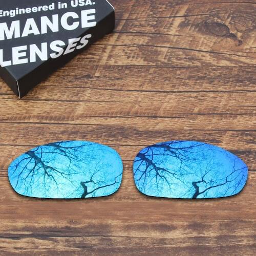 ToughAsNails Polarized Replacement Lenses for Oakley Juliet Sunglasses Blue Mirrored (Lens Only)