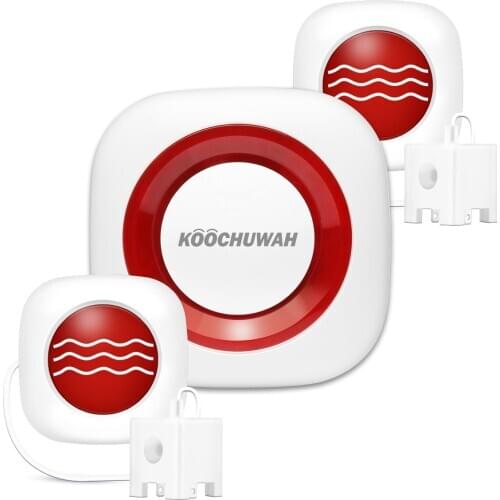 KOOCHUWAH Smart Water Leakage Protection Sensor GSM Wireless Flood Sensor Aqua Auto Call SMS Water Detectors Security for Home