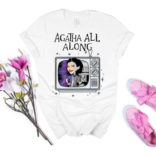 Agatha All Along Tshirt Wandavison Agnes Shirt TV Show Witch Tee Wanda 1970s Scarlet Witch Shirts Unisex