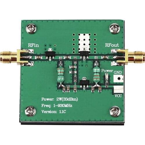 HOT-1-930MHz 2W RF Amplifier,RF Broadband Power Amplifier Module for Radio Transmission FM HF VHF 1-930MHz 2W
