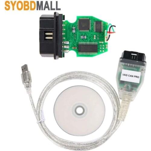 VAG CAN PRO V5.5.1 with FTDI FT245RL Chip VCP OBD2 Diagnostic Interface USB Cable Support Can Bus UDS K Line Works for VAG Cars