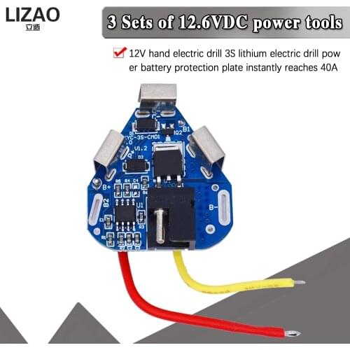 3S 12.6V 6A BMS Li-ion Lithium Battery Protection Board 18650 Power Bank Balancer Battery Equalizer Board for Electric Drill