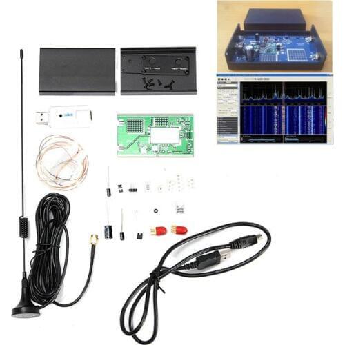 100KHz-1.7GHz Full-Band Software Radio HF FM AM RTL-SDR Receiver Radio Frequency Modulation Kit