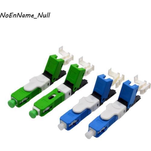 100PCS Optic Fiber Quick Connector FTTH SC/UPC SC/APC Single Mode Fast Connector Special Fiber Optic Equipment