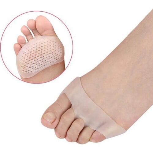 2 Pairs Silicone Honeycomb Forefoot Pads Reusable Soft High Heel Foot Cushions Effective for high heels bunions calluses variety