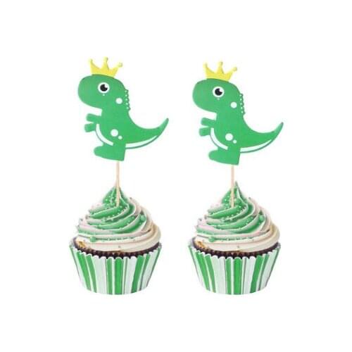 6PCS/set Dinosaur Cake Decoration Supplies Cake Toppers Kids Shower For Holiday Festival Birthday Party Supplies Kids Favor