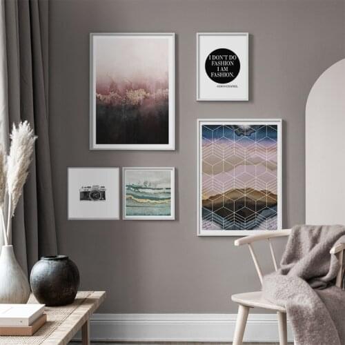 Abstract Forest Landscape Camera Canvas Painting Wall Art Nordic Posters and Prints Wall Pictures for Living Room Decoration