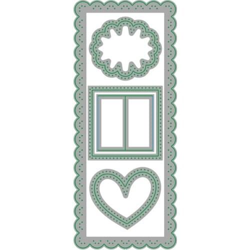 AliliArts Metal Cutting Dies Scalloped frame diy Scrapbooking Photo Album Decorative Embossing PaperCard Crafts Die 2020