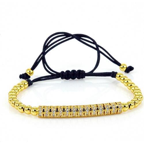 Anil Arjandas Men Bracelets Beads Micro CZ Beads Braiding Macrame Jewelry Bracelets For Women Pulseira Feminina