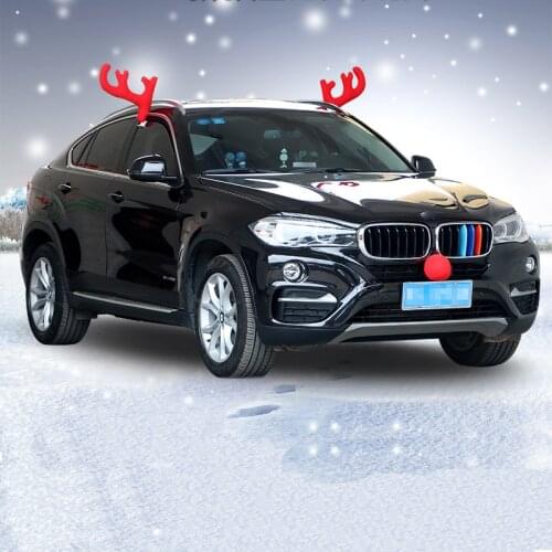 Anime Car Accessories with Christmas Antlers