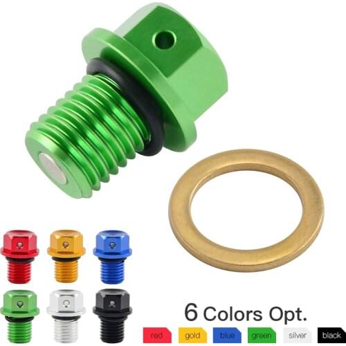 CNC Oil Drain Plug Bolt For Kwasaki Z1000 VERSYS 650 Z250 Z750 Z800 ER6N ER6F ZR750 ZX6R ZX7R ZX10 R ZX11 ZX12R 14R KLX125 110