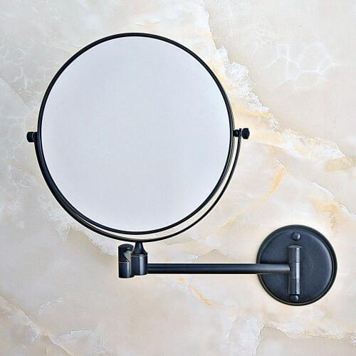 Black Oil Rubbed Brass Bathroom Shaving Beauty Makeup Magnify Mirror Dual Side Wall Mounted / Bathroom Accessory mba634