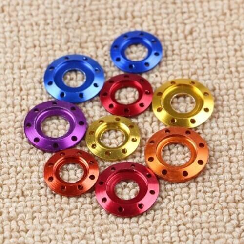 Motorcycle Aluminum Alloy Color Screw Cap Hollow Screw Flange Fastening Gasket Decorative
