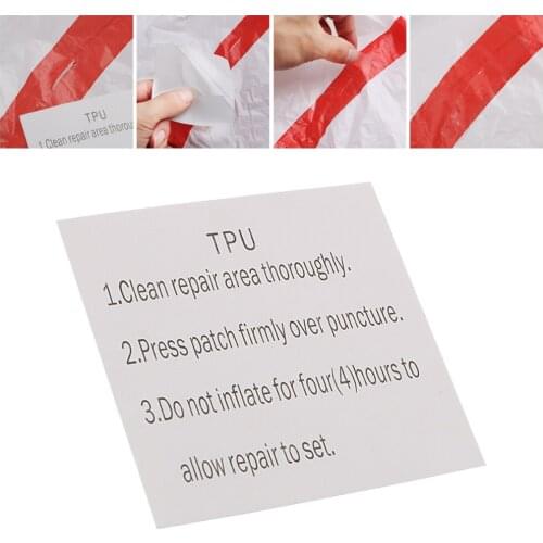 DIYWORK Swimming Ring Repair Glue Translucent TPU Sticker Camping Equipment Tent Repair Paste Waterproof Repair Patch