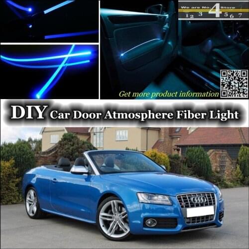 For Audi A5 S5 RS5 interior Ambient Light Tuning Atmosphere Fiber Optic Band Lights Inside Door Panel illumination Not EL light