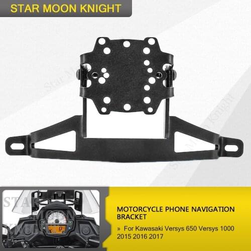 For Kawasaki Versys 650 1000 Versys650 MY 2015 2016 2017 Motorcycle GPS navigation mounting bracket mount holder frame