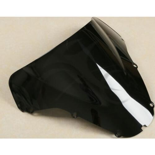 Dual Bubble Black Windshield Windscreen For Honda CBR929 CBR 900RR 2000-2001