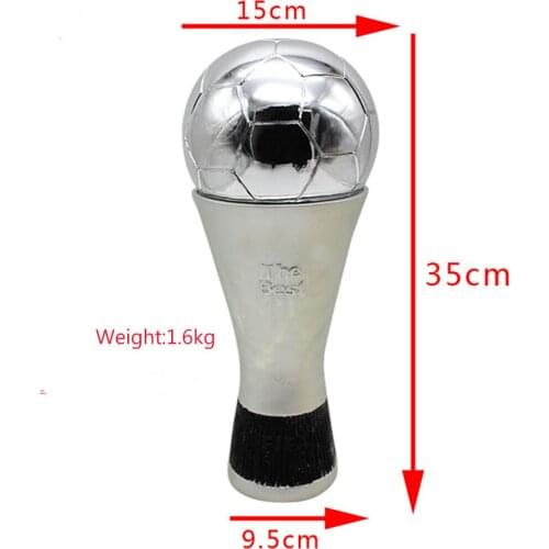 Hot sale Real Life size 36cm MVP Golden Ball Trophy for THE Best Player Awards Golden Ball Soccer Trophy Mr Football trophy