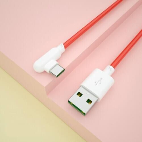 90 Degree Oneplus Nord 8 Warp Charge Type C Dash Cable 5A Fast Charge Wire For One Plus 7 Pro 7t 7 T 6t 6 5t 5 3t 3 1m 1.5m 2m