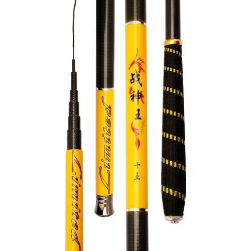 Stream Fishing Rod Carbon Telescopic Fishing Olta Short Section Hand Poles Feeder Carp Fishing Vara De Pesca 3.6m 4.5m 5.4m 6.3m