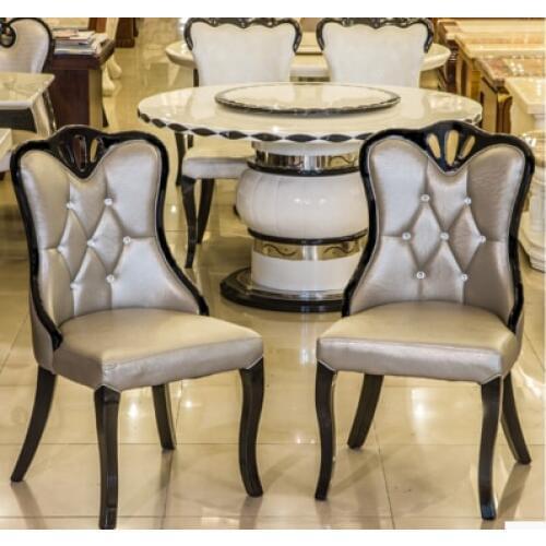 Korean real wood chair. Wedding dress shop chair. Nail negotiation Korean white chairs