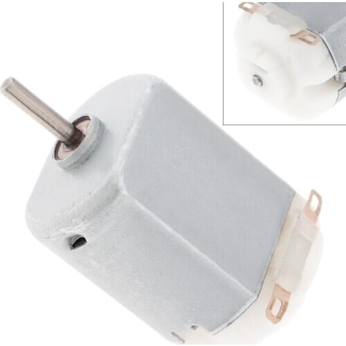 130 3V 2.1A 12300RPM Micro DC Motor Mini Fan Small Motor with Carbon Brush for DIY Electric Toys Hobbies/Household Appliances