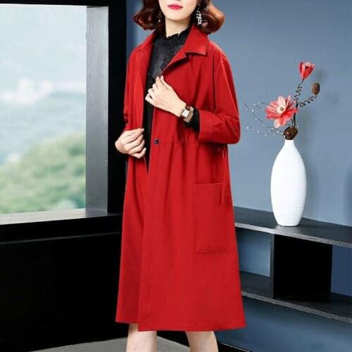 Fashion Fall Winter 2020 casual cotton trench coat with sashes oversize vintage long coats overcoats