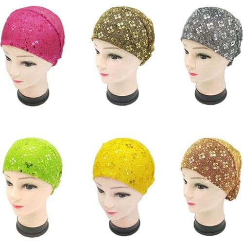 Muslim turban scarf for women islamic inner hijab caps Arab wrap head scarves femme musulman turbante mujerHair Loss Cancer Chem