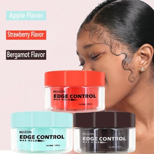 Refreshing Hair Oil Wax Cream Edge Control Long-lasting Hair Styling Cream Broken Hair Finishing Anti-Frizz Hair Fixative Gel