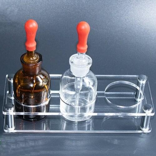 1Piece 30ml/60ml/125ml 3-hole/6 Holes Organic Glass Dropping Bottle Rack Acrylic Drip Bottle Holder For Laboratory Experiment