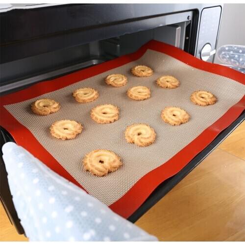 40X30 Silicone Fiberglass Baking Mat Oven Macaron Cushion Cookie Pad Food Grade Silicone Pad Anti Slip Kneading Baking Mats-001