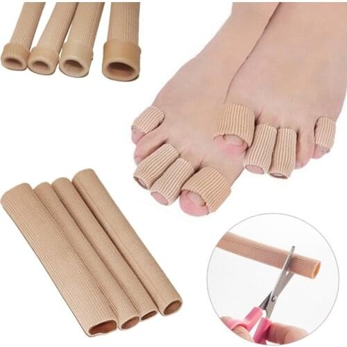 Fabric Finger Toe Protector Separator Tubes Foot Hand Pain Relief Soft Massager Bandage Foot Care Tools Callus Protection Tools