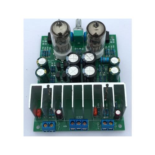 6J1 Tube Preamplifier Audio Board LM1875T Power Amplifier 30W Preamp Bile Buffer Headphones AMP DIY Kits