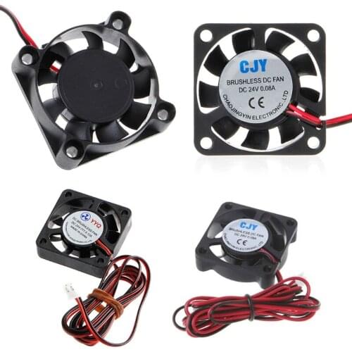 DC 24V 2-Pin Cooling Fan 40mm 40x40x10mm 4cm 4010s 9Blade For 3D Printer CPU New