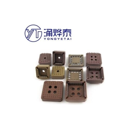 YYT 5PCS Square PLCC-32/PLCC-44/PLCC-68/PLCC-84 Chip Holder PLCC Socket IC Quad Flat