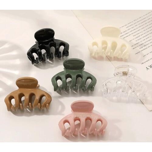 2021 New Claw Clip Hair Clips for Women Elegant Colorful Candy Color Fashion Hair Clip Crab for Hair Girls Hair Accessories