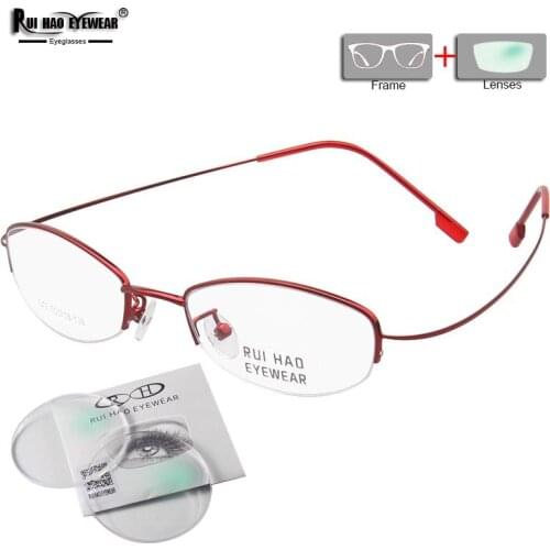 Women Prescription Eyeglasses Super Light Glasses Frame Fill Resin Lenses Customize Myopia Reading Progressive Spectacles 643